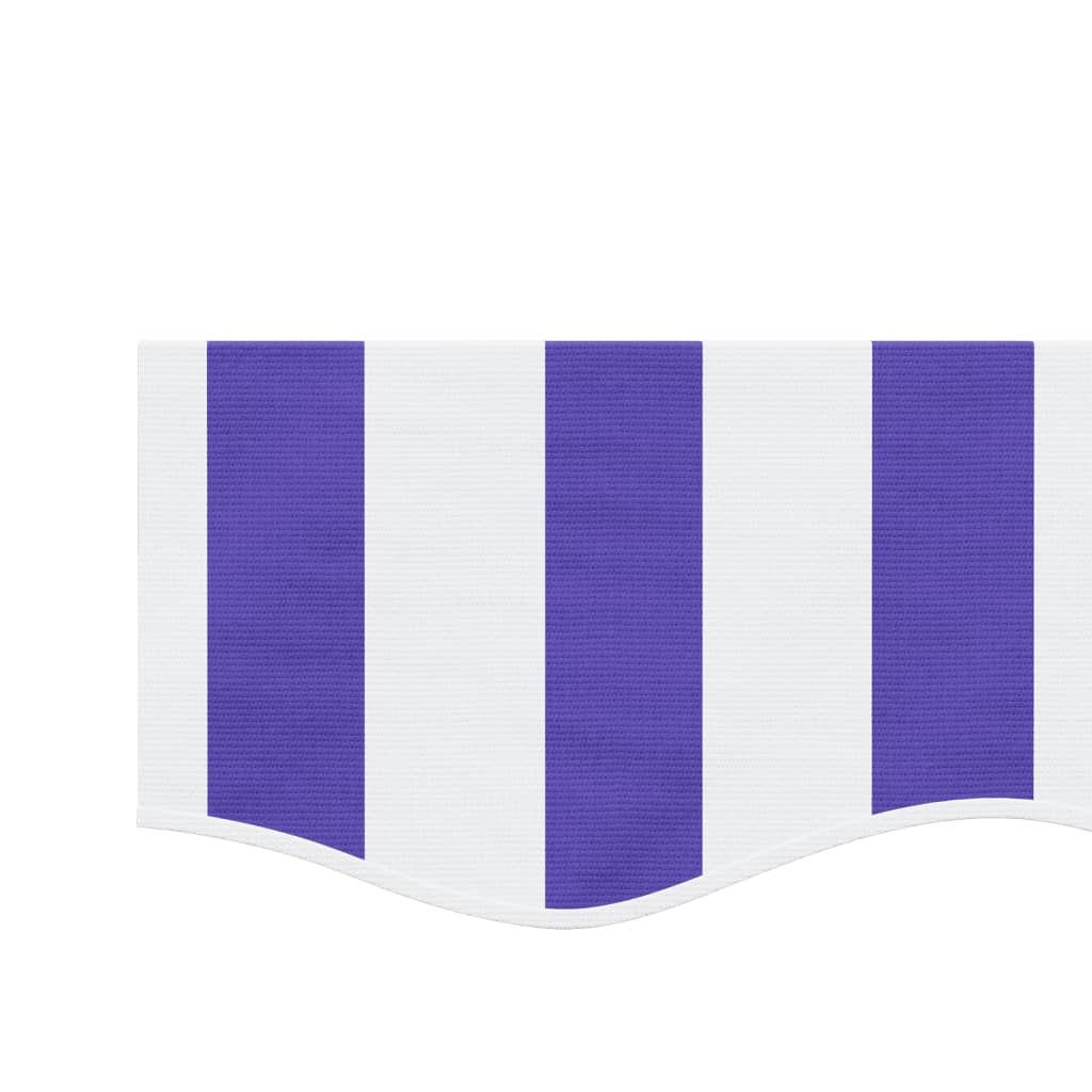 Markisenvolant Blau und Weiß Gestreift 600 cm