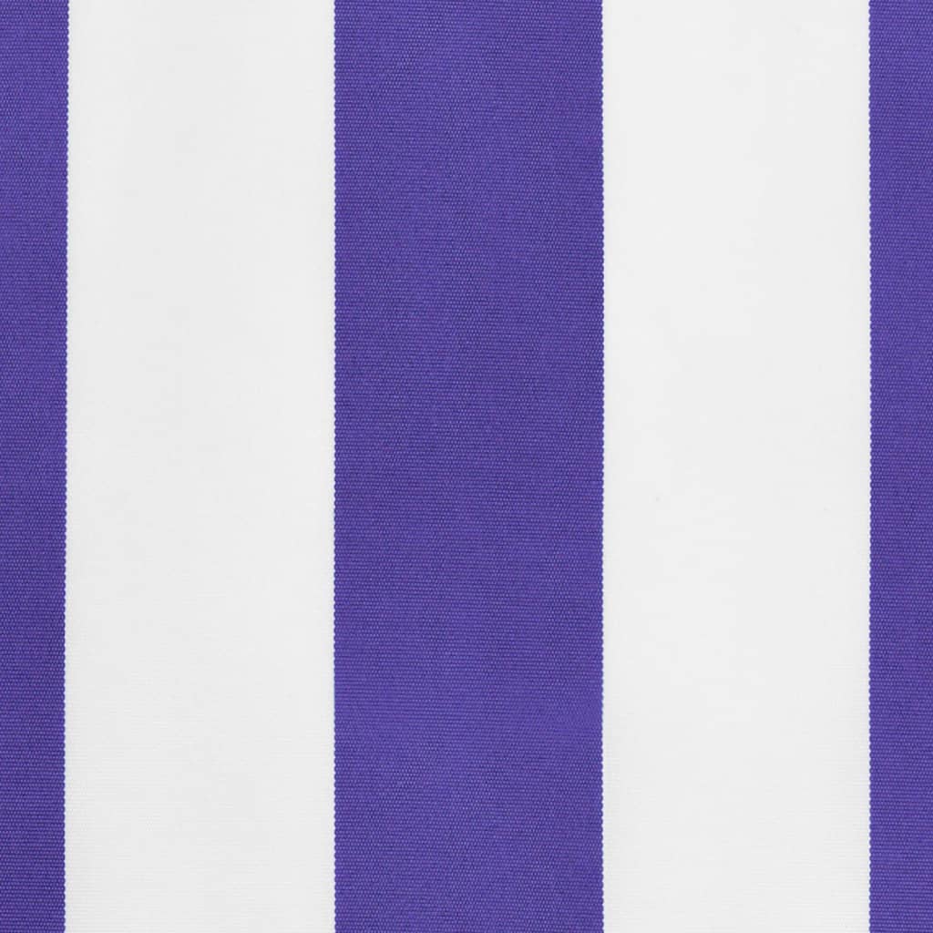 Markisenvolant Blau und Weiß Gestreift 600 cm