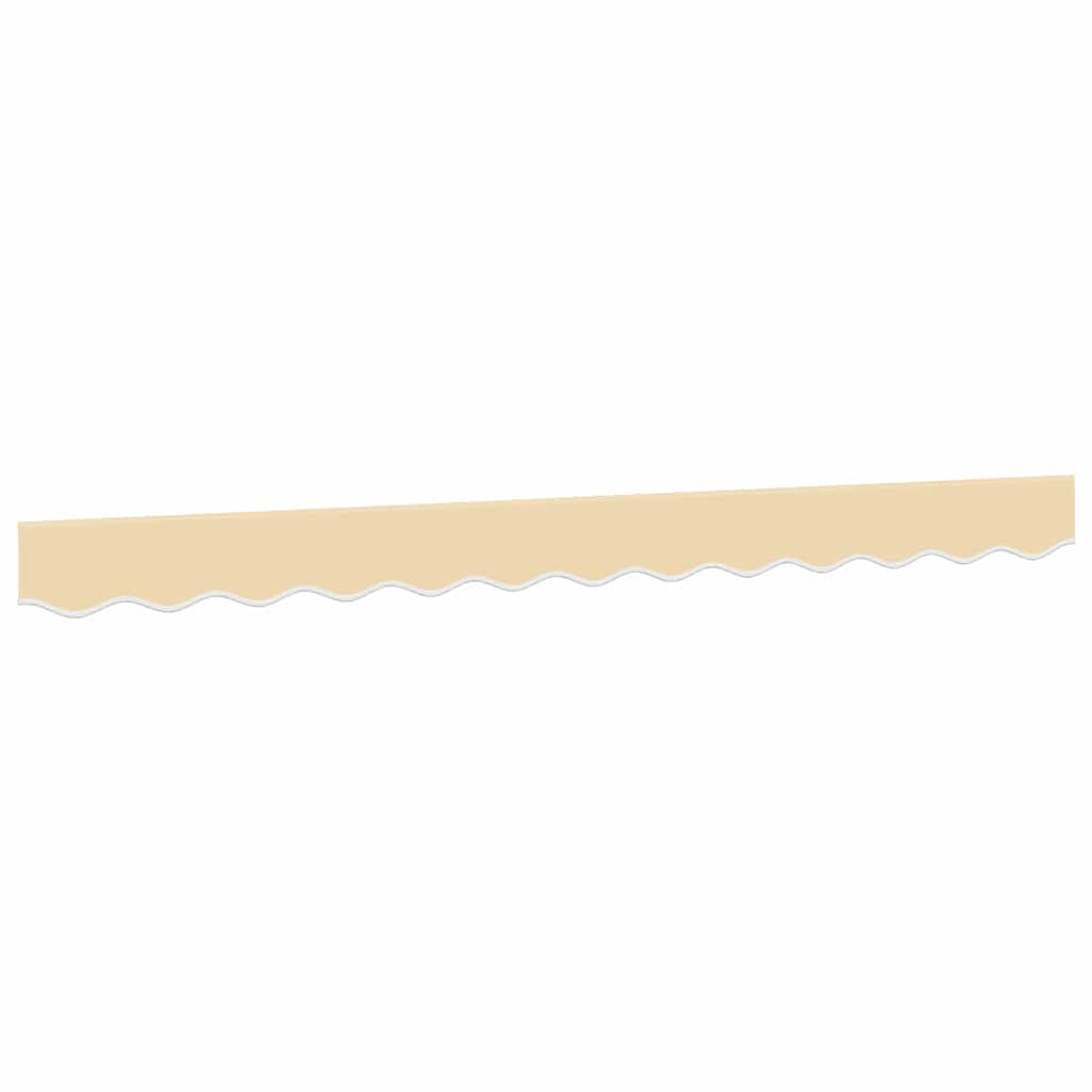 Markisenvolant Creme Gestreift 350 cm