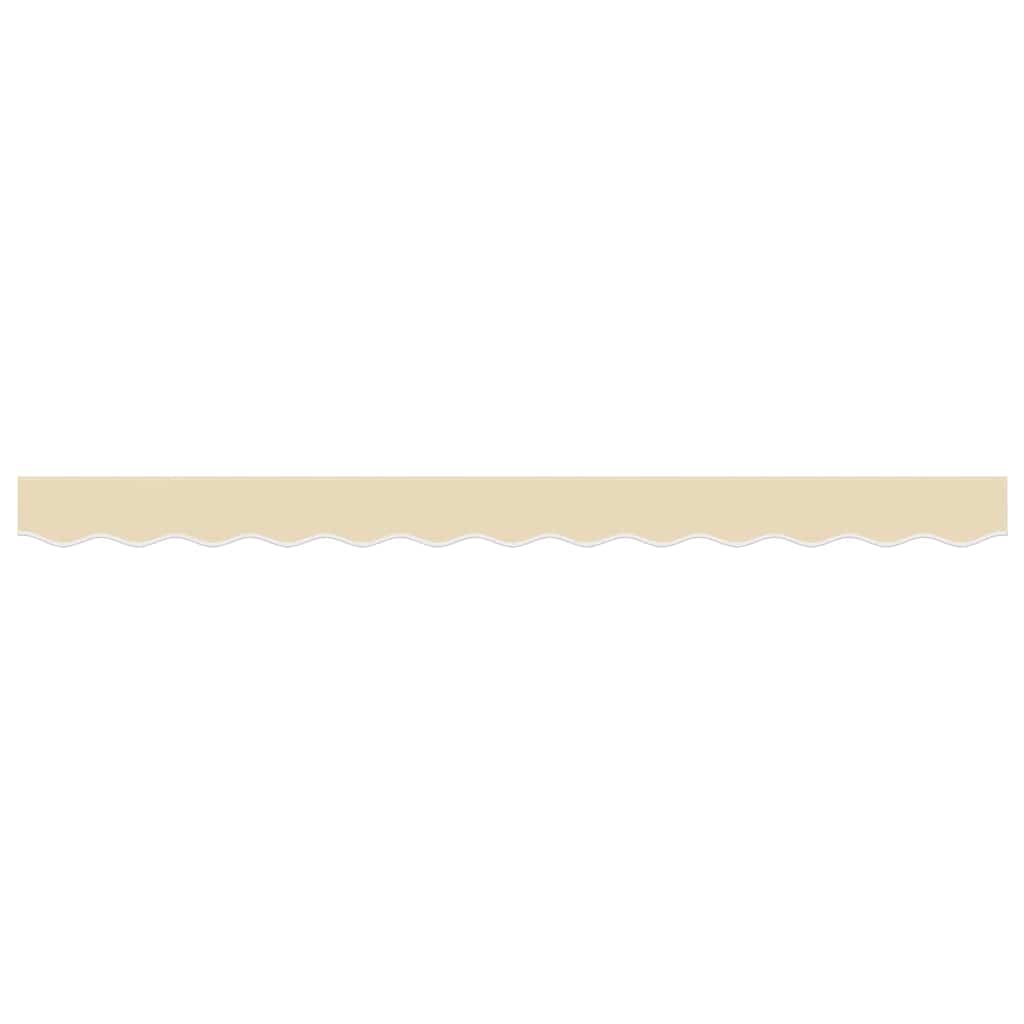 Markisenvolant Creme Gestreift 350 cm