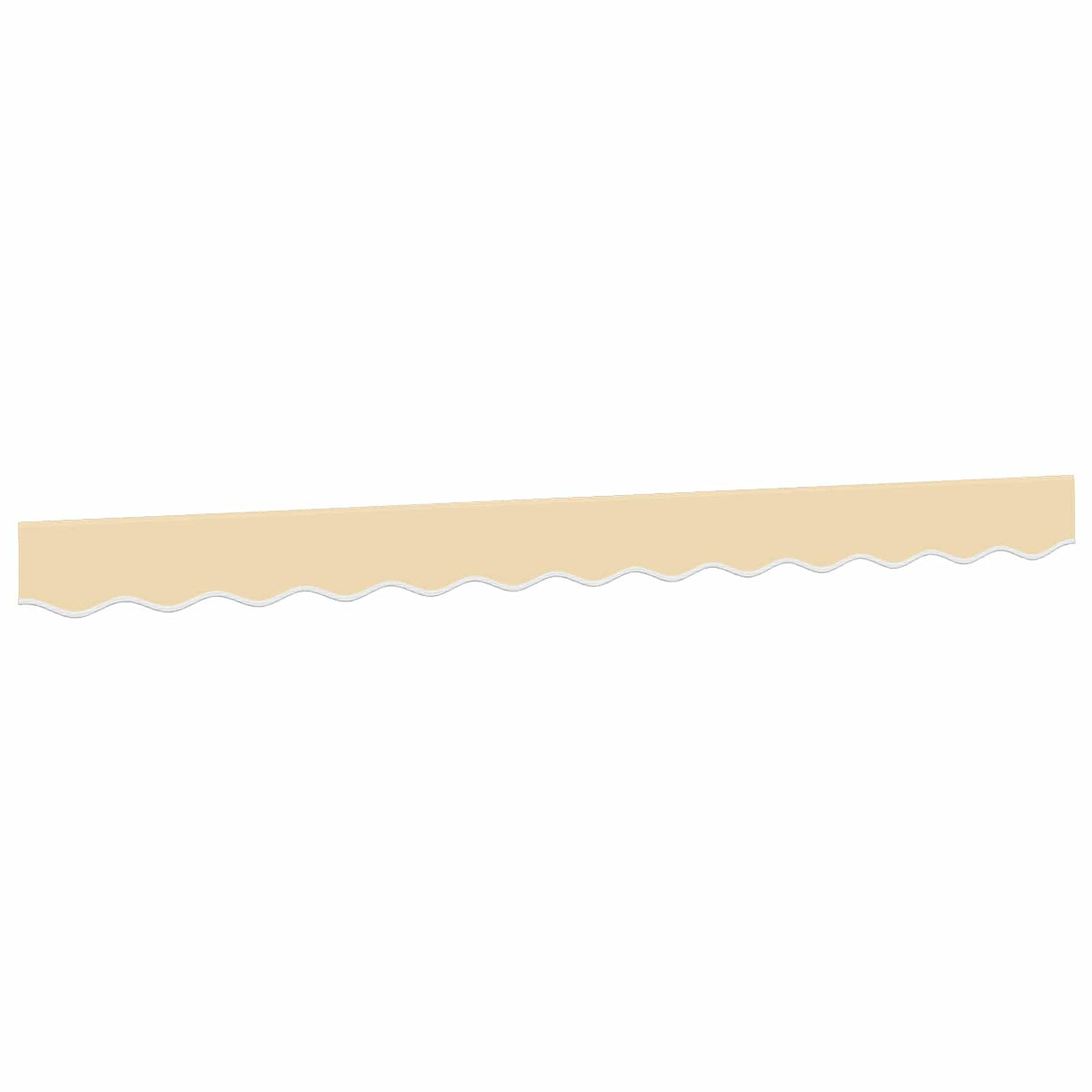 Markisenvolant Creme Gestreift 350 cm