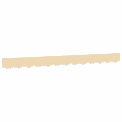 Markisenvolant Creme Gestreift 350 cm