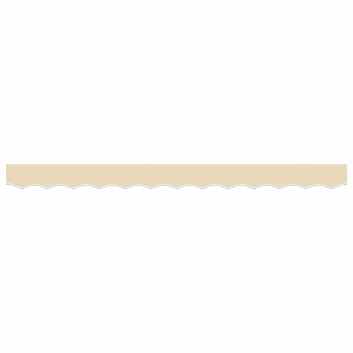 Markisenvolant Creme Gestreift 350 cm