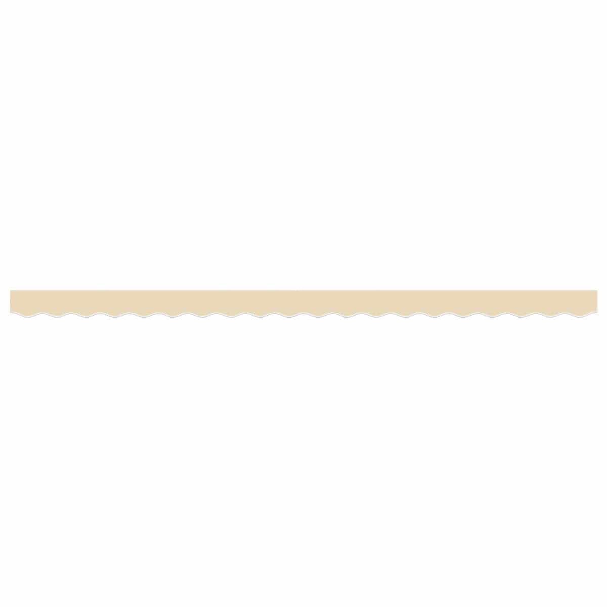 Markisenvolant Creme Gestreift 400 cm