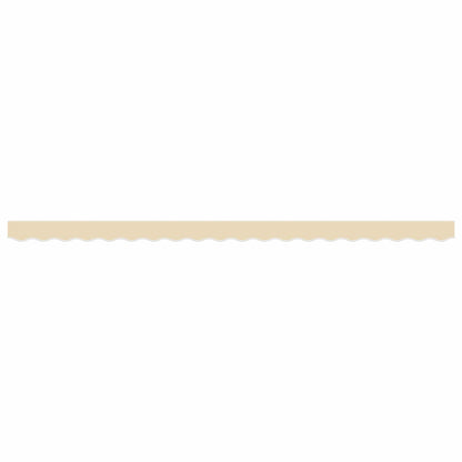 Markisenvolant Creme Gestreift 450 cm