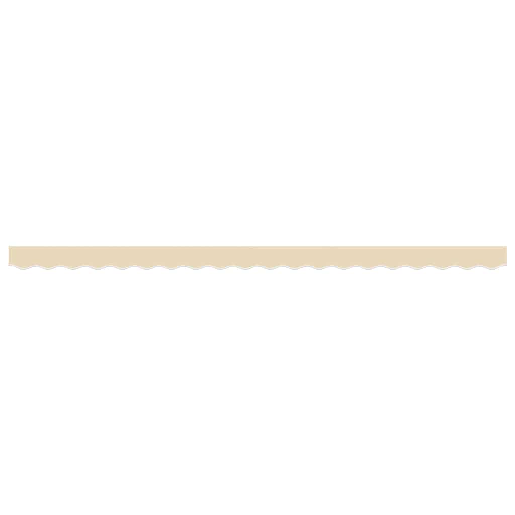 Markisenvolant Creme Gestreift 500 cm