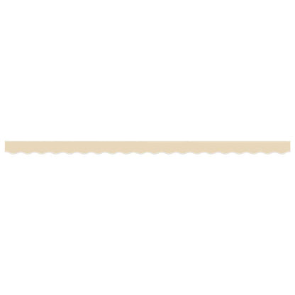 Markisenvolant Creme Gestreift 500 cm
