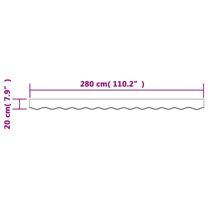 Markisenvolant Burgunderrot 300 cm