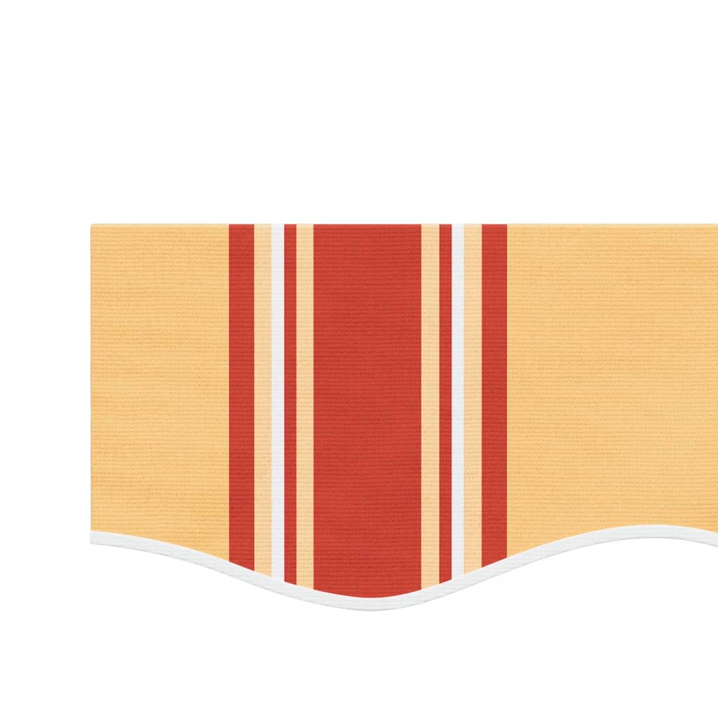 Markisenvolant Gelb und Orange Gestreift 300 cm
