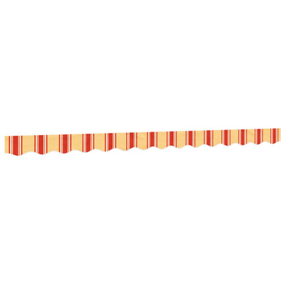 Markisenvolant Gelb und Orange Gestreift 350 cm