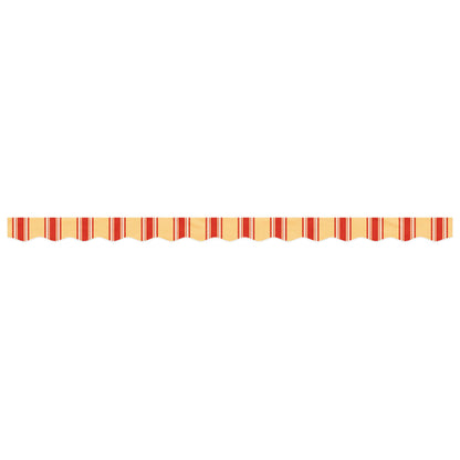 Markisenvolant Gelb und Orange Gestreift 350 cm