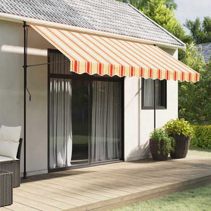 Markisenvolant Gelb und Orange Gestreift 350 cm