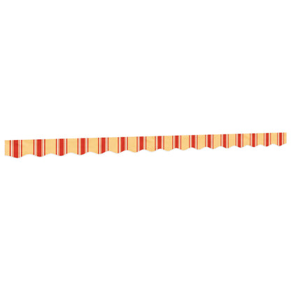 Markisenvolant Gelb und Orange Gestreift 400 cm