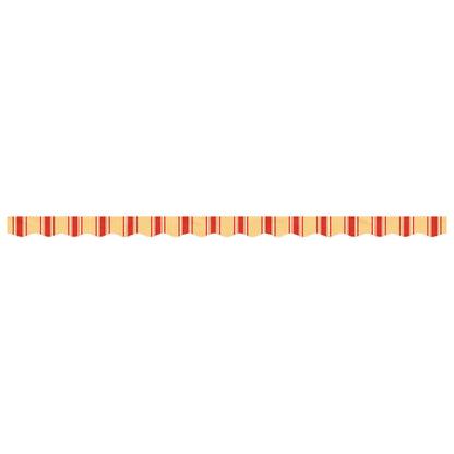Markisenvolant Gelb und Orange Gestreift 400 cm