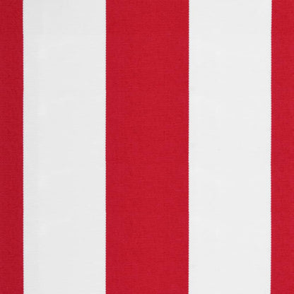 Markisenvolant Rot und Weiß Gestreift 300 cm