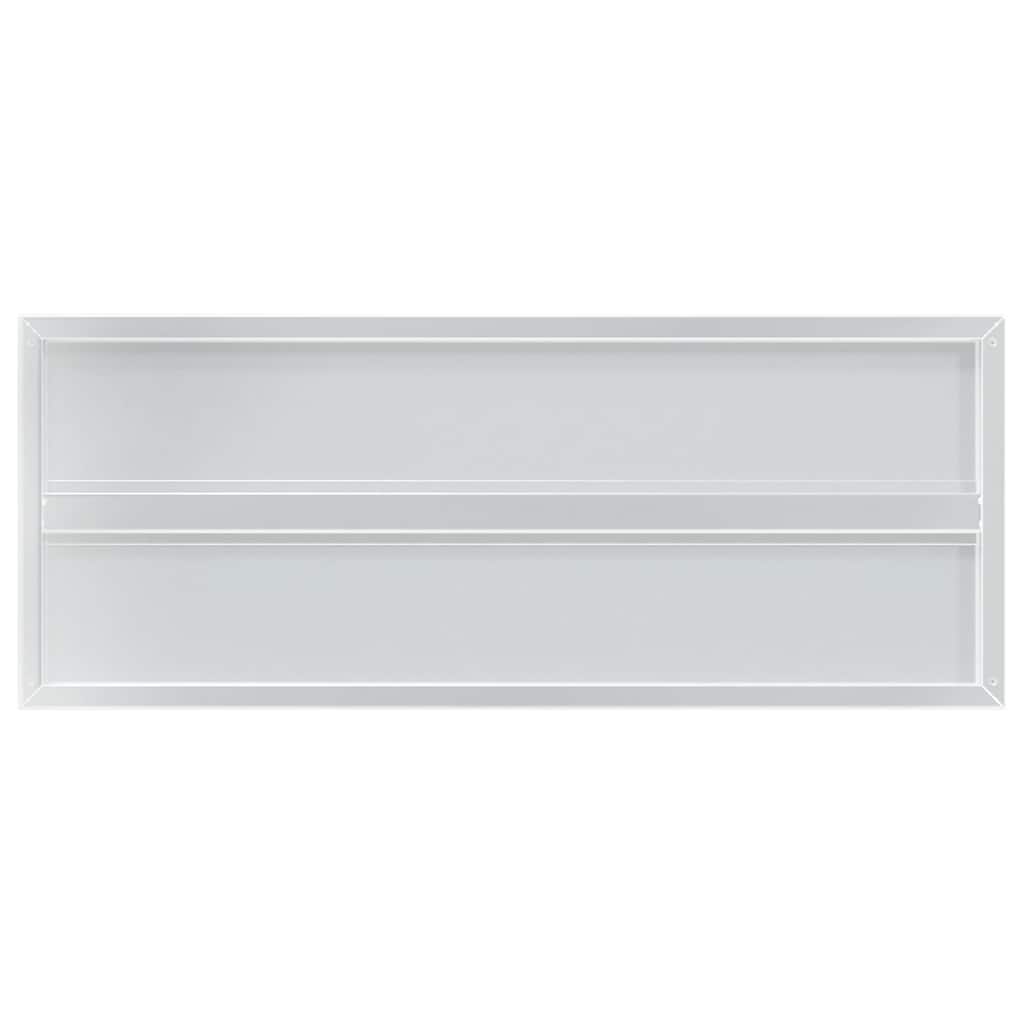 Wandregale 2 Stk. 100x40 cm Silbern Edelstahl