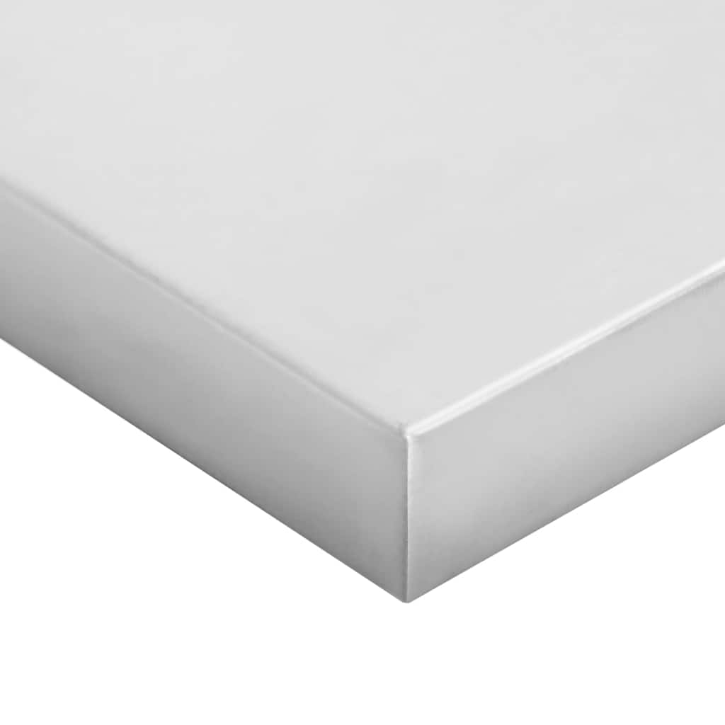 Wandregale 2 Stk. 100x40 cm Silbern Edelstahl