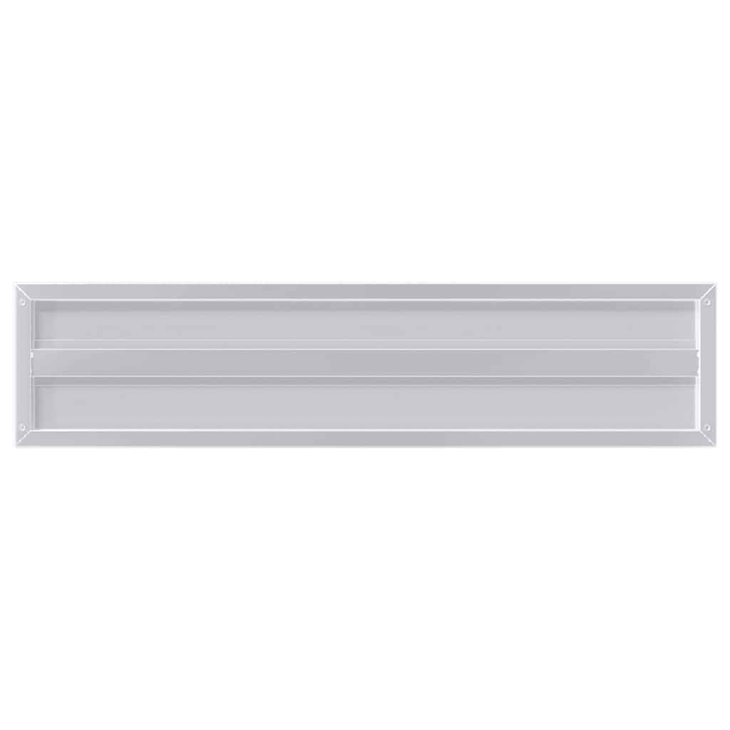Wandregale 2 Stk. 100x23,5 cm Silbern Edelstahl