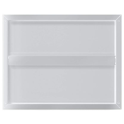 Wandregale 2 Stk. 50x40 cm Silbern Edelstahl