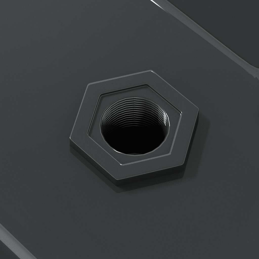 Wandregale 2 Stk. 50x30 cm Schwarz Edelstahl