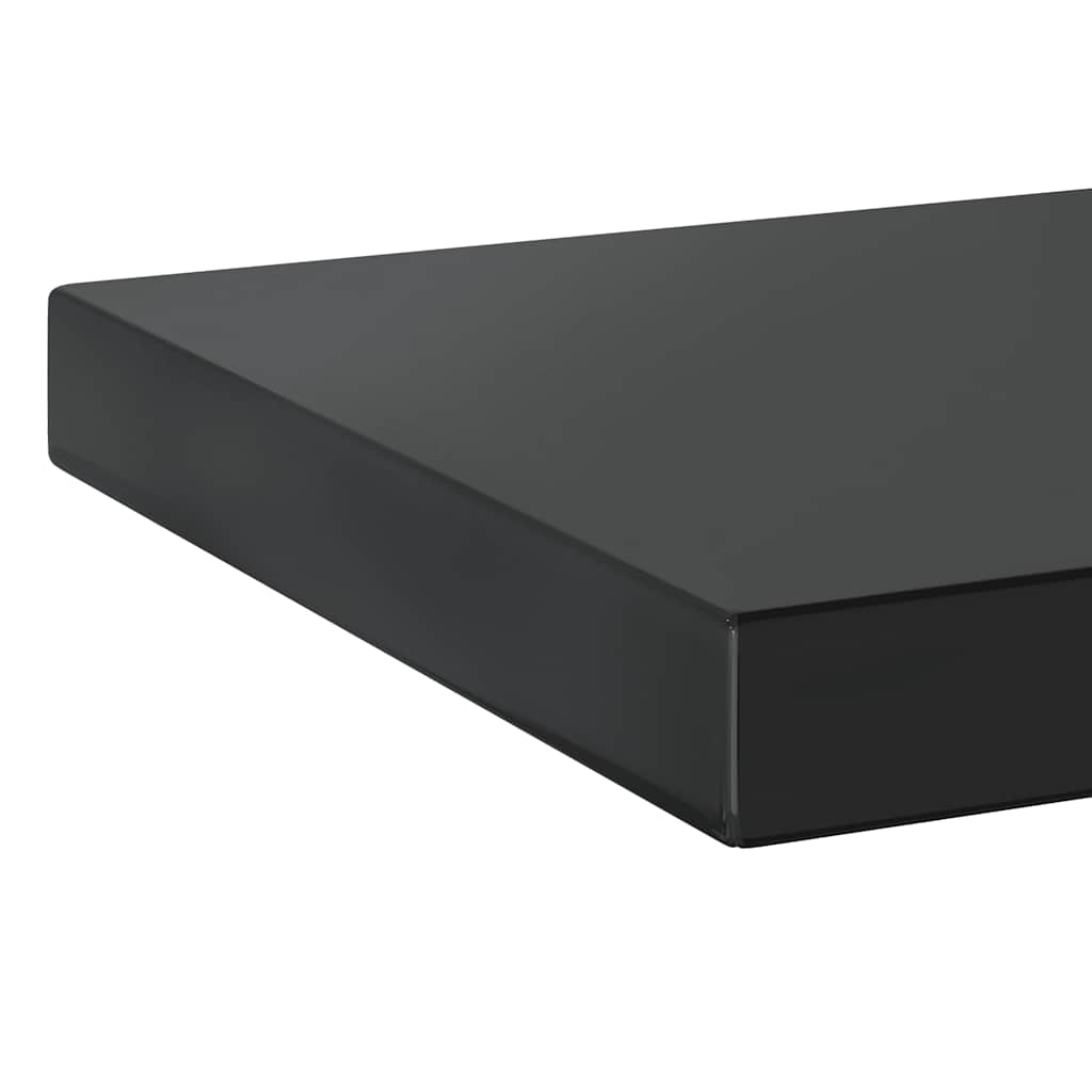 Wandregale 2 Stk. 50x23,5 cm Schwarz Edelstahl