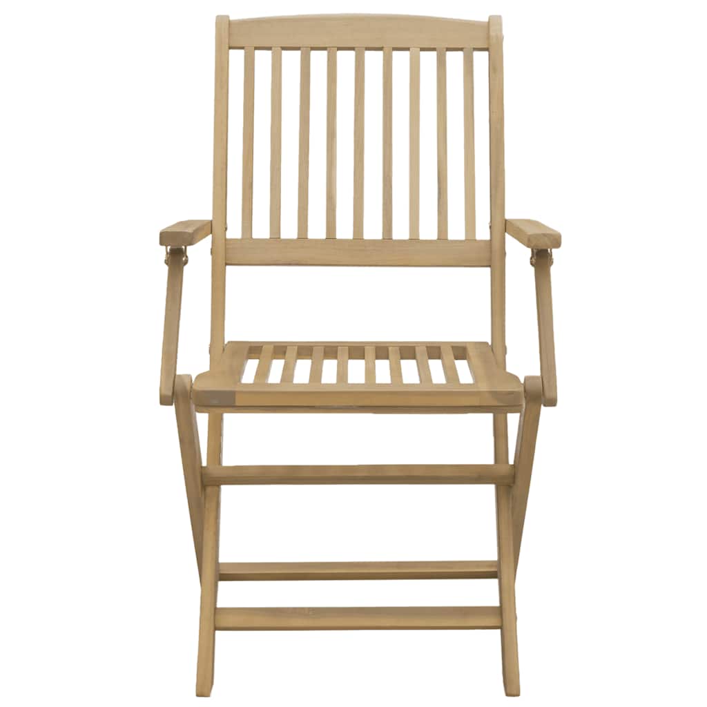 Klappstühle, 6 Stück, 54,5 x 58 x 90 cm, Massivholz Akazie
