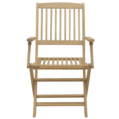 Klappstühle, 6 Stück, 54,5 x 58 x 90 cm, Massivholz Akazie