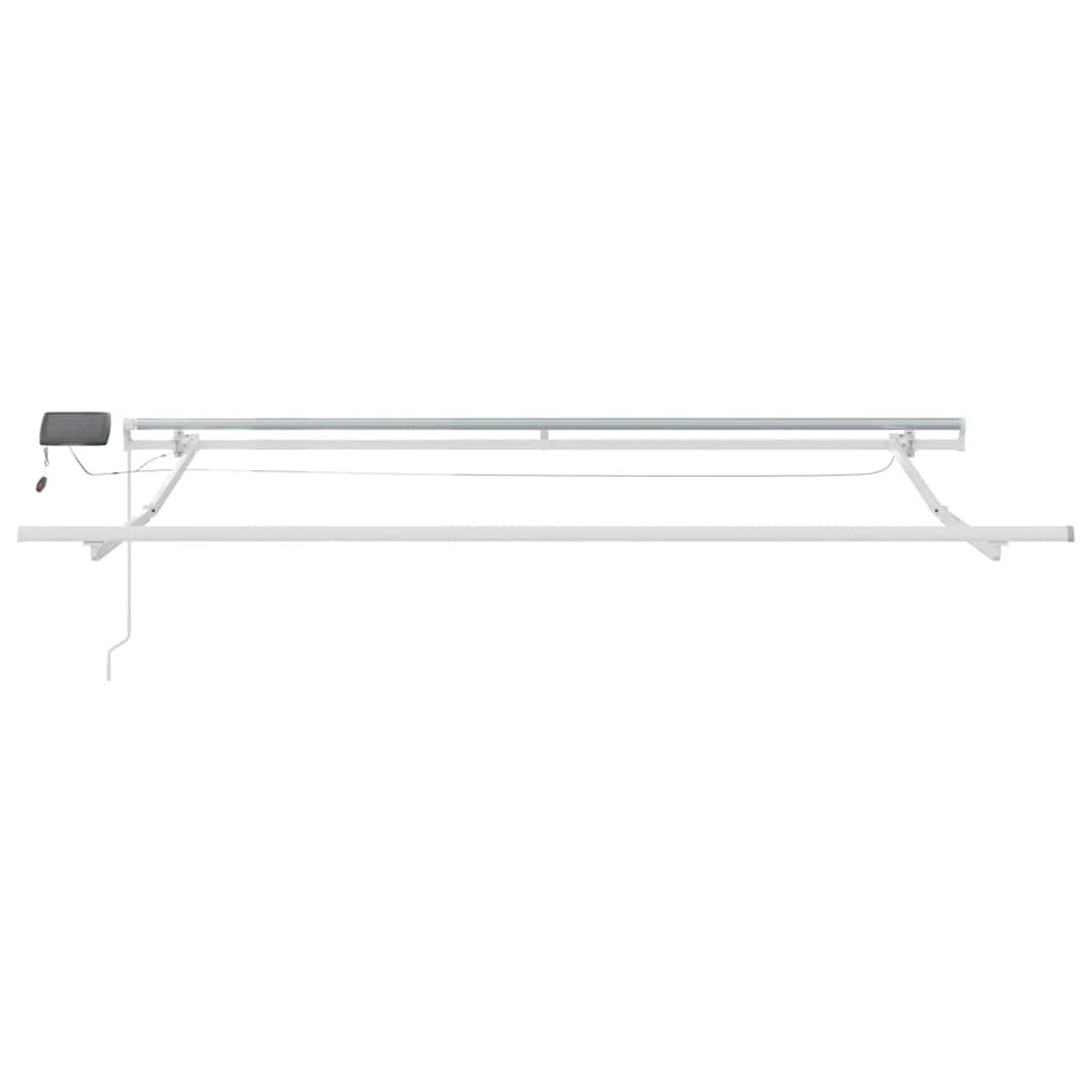 Markise Manuell mit LED Weinrot 300x250 cm