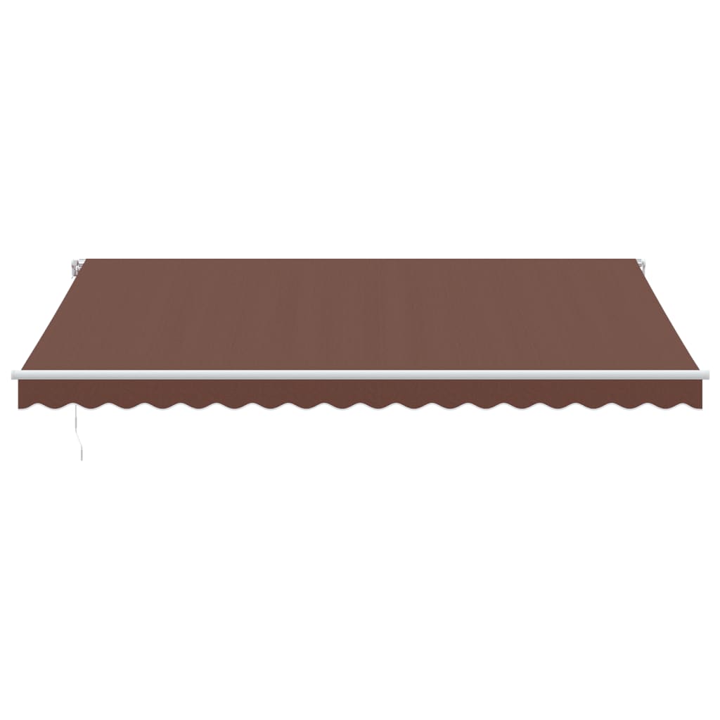 Markise Manuell mit LED Braun 450x350 cm