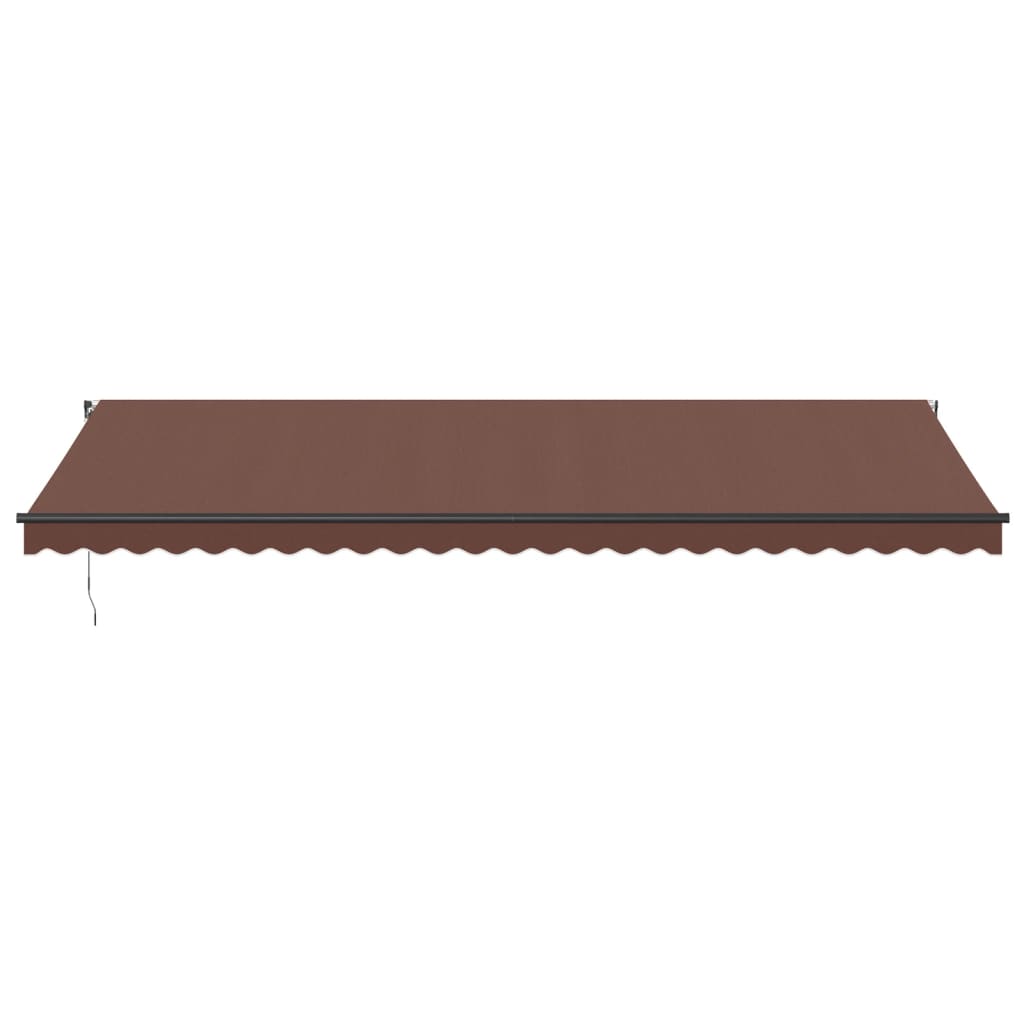Markise Manuell mit LEDs Braun 600x350 cm