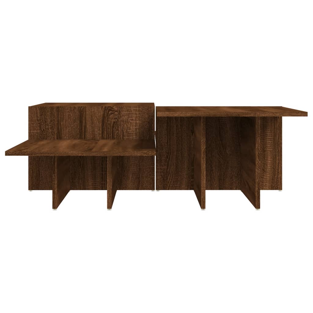 Couchtische 2 Stk. Braun Eichen-Optik Holzwerkstoff
