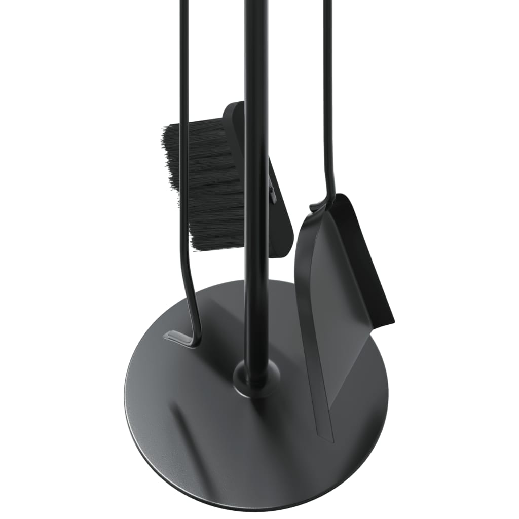 4-teiliges Kaminbesteck-Set 22 x 59 cm Stahl