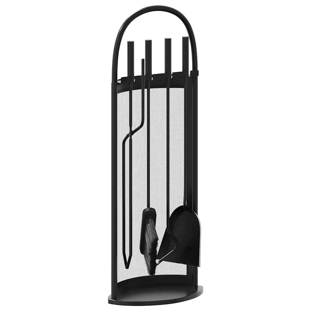 5-teiliges Kaminbesteck-Set 23 x 15 x 66 cm Stahl