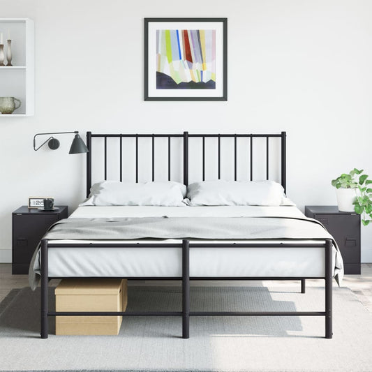 Tables de chevet 2 pcs. Noir 34,5x39x44 cm en acier
