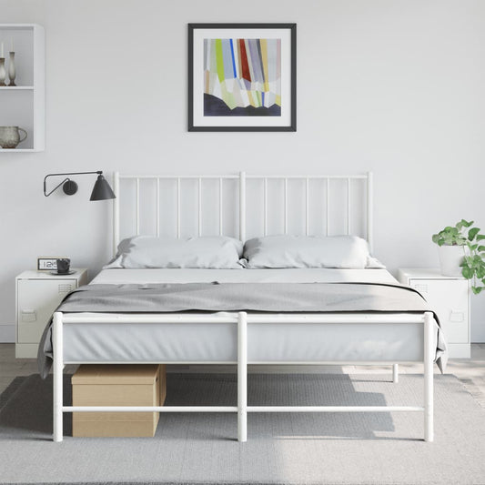 Tables de chevet 2 pcs. Blanc 34,5x39x44 cm en acier