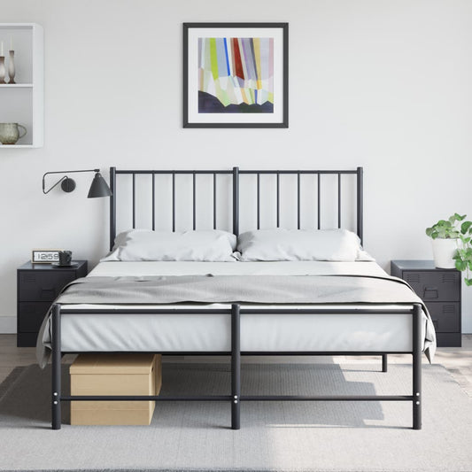 Tables de chevet 2 pcs. Noir 34,5x39x44 cm en acier