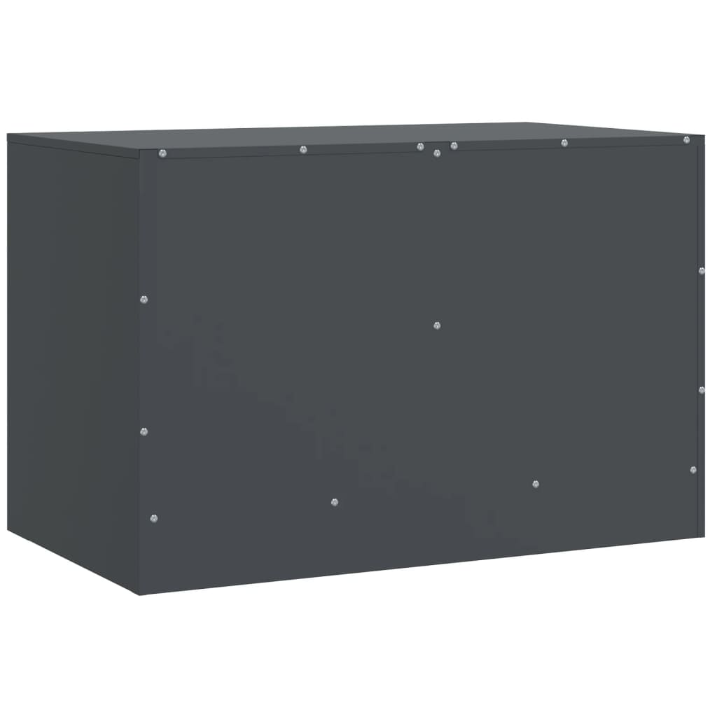 Meuble TV anthracite 67x39x44 cm en acier