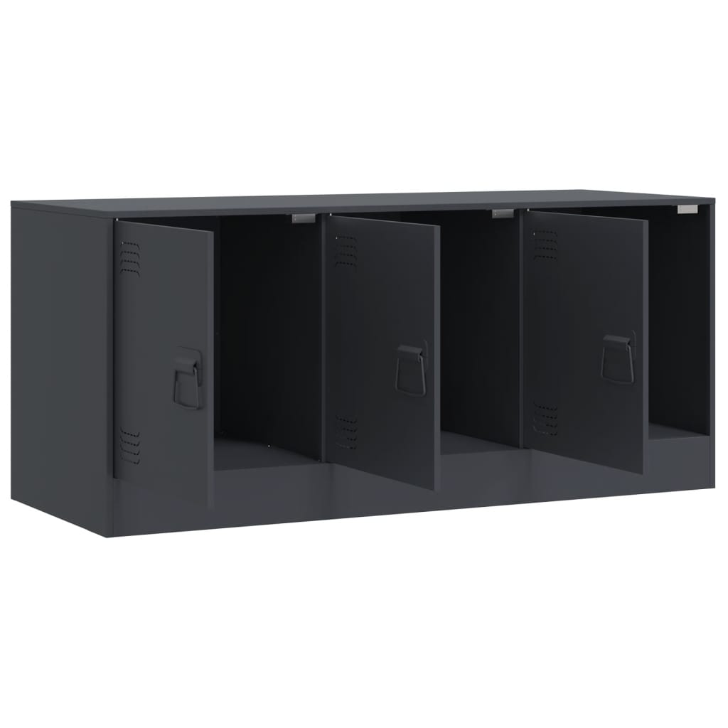 TV-Schrank Anthrazit 99x39x44 cm Stahl