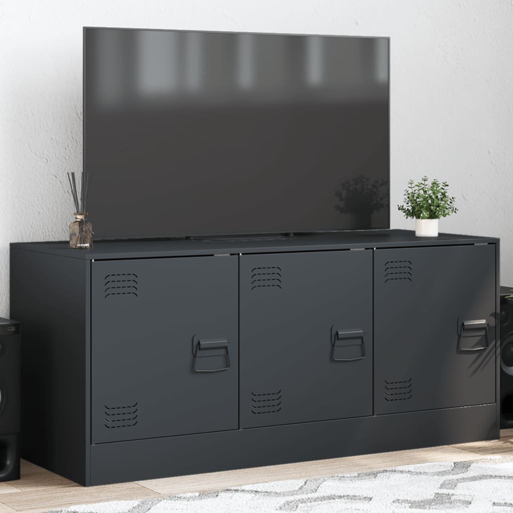 TV-Schrank Anthrazit 99x39x44 cm Stahl