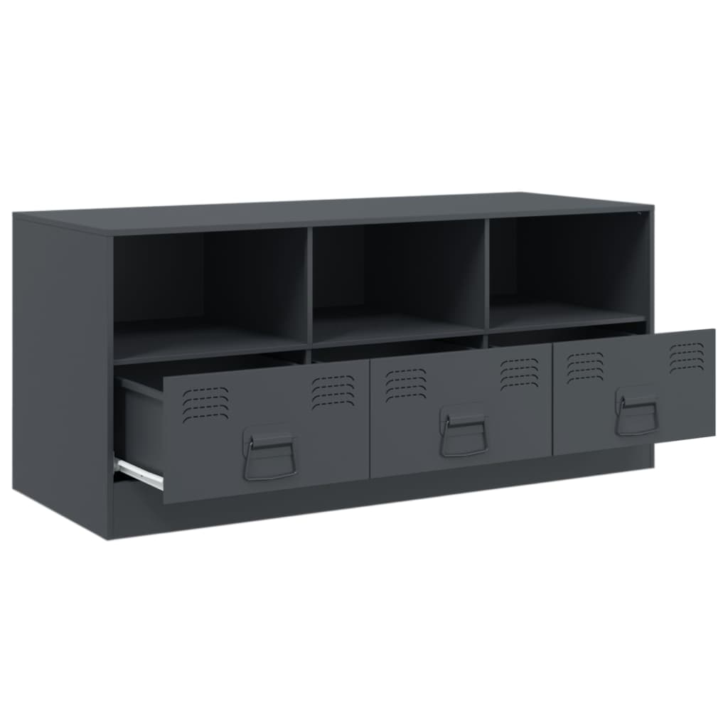 TV-Schrank Anthrazit 99x39x44 cm Stahl