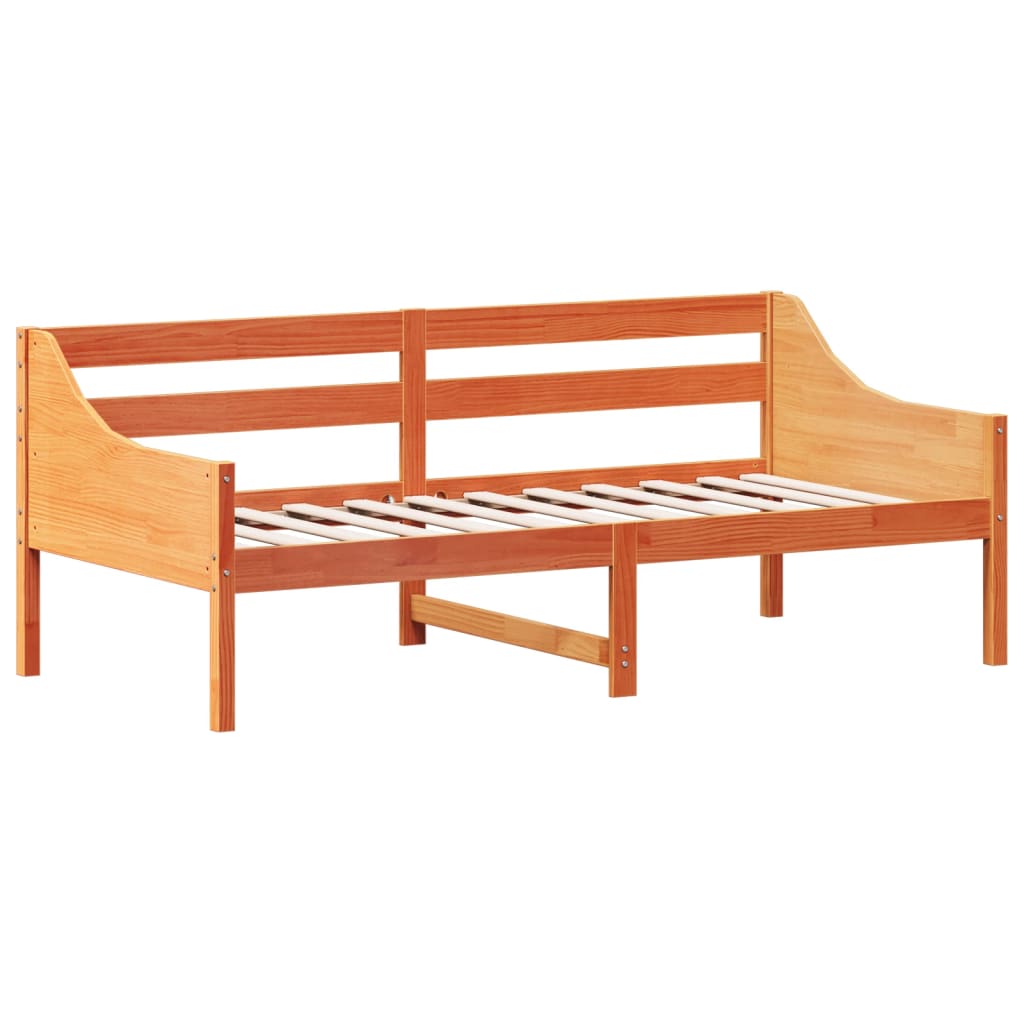 Daybed wax marron 75x190 cm bois de pin massif