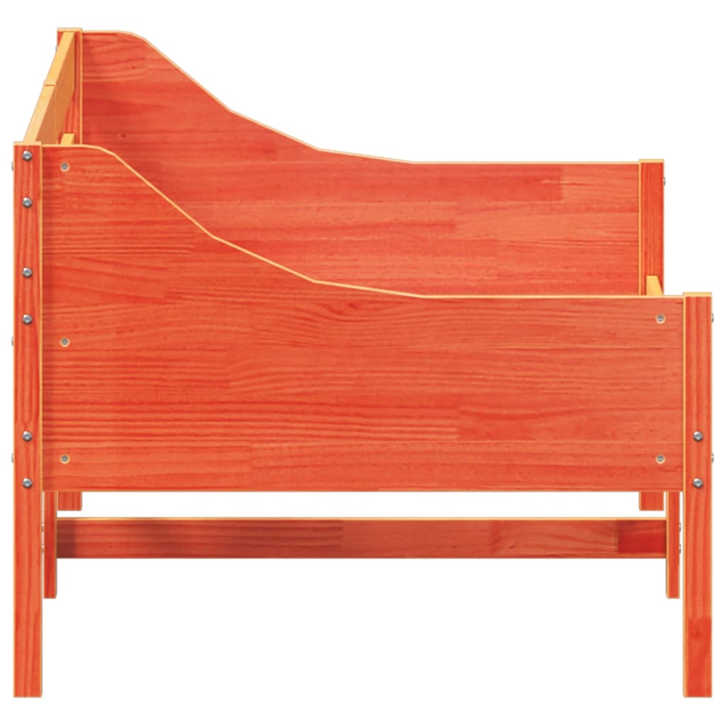 Daybed wax marron 75x190 cm bois de pin massif