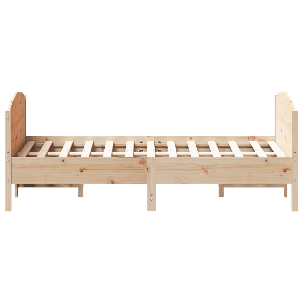 Massivholzbett ohne Matratze 140x200 cm Kiefernholz