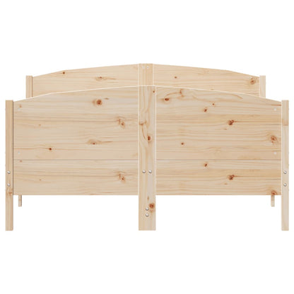 Massivholzbett ohne Matratze 120x190 cm Kiefernholz