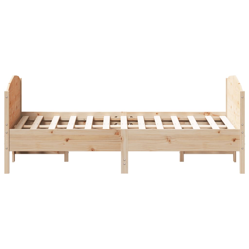 Massivholzbett ohne Matratze 120x190 cm Kiefernholz