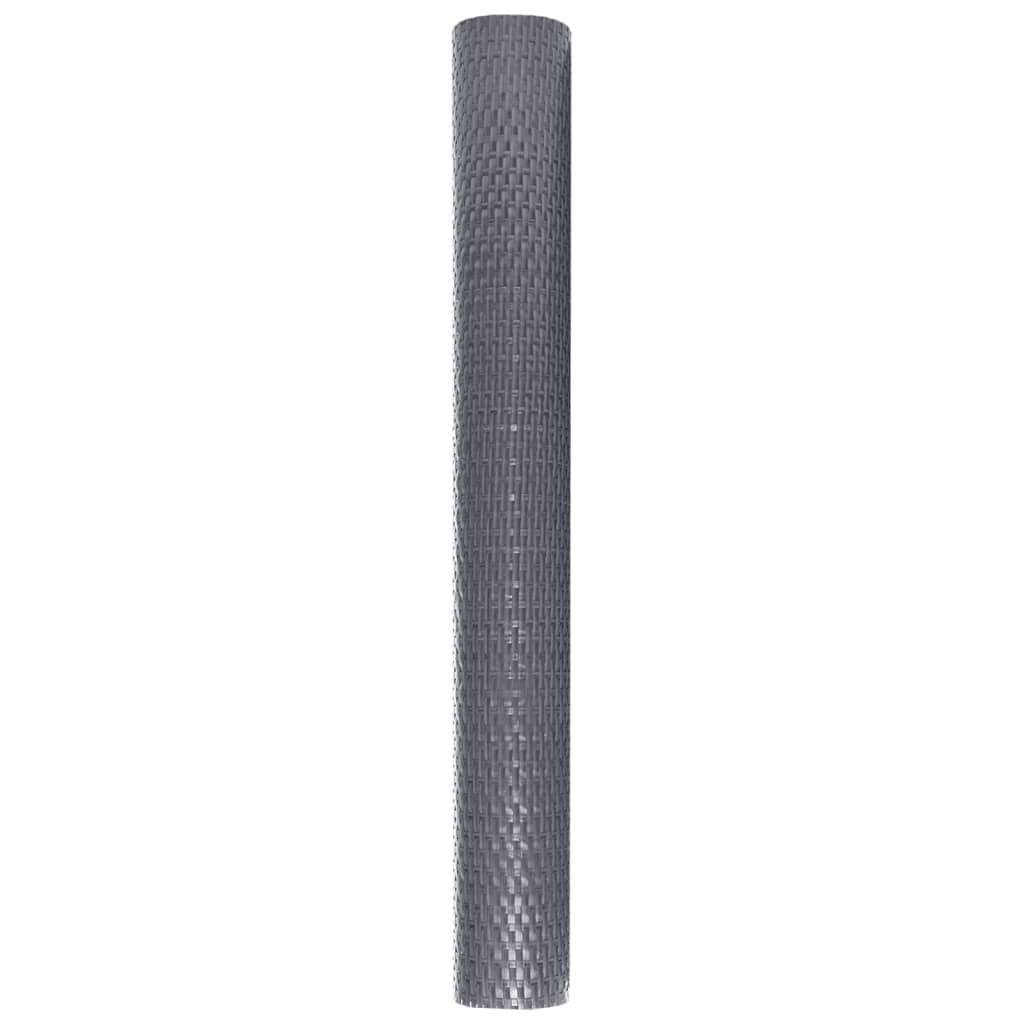 Balkon-Sichtschutz Anthrazit 300x100 cm Poly Rattan