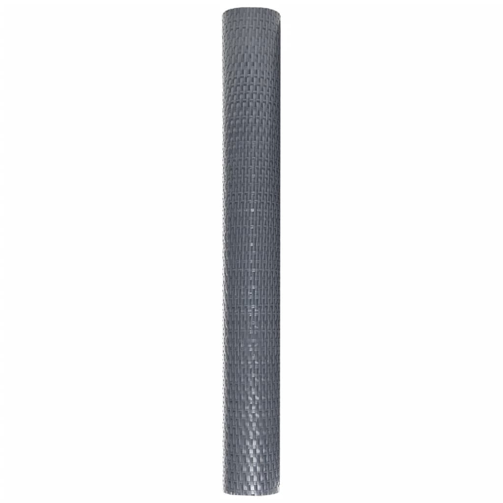 Balkon-Sichtschutz Anthrazit 500x80 cm Poly Rattan