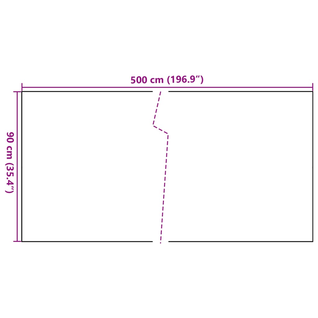 Balkon-Sichtschutz Anthrazit 500x90 cm Poly Rattan