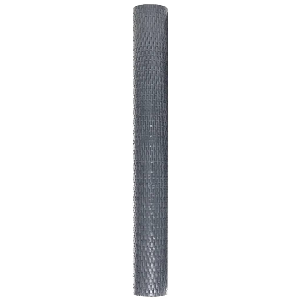 Balkon-Sichtschutz Anthrazit 600x100 cm Poly Rattan