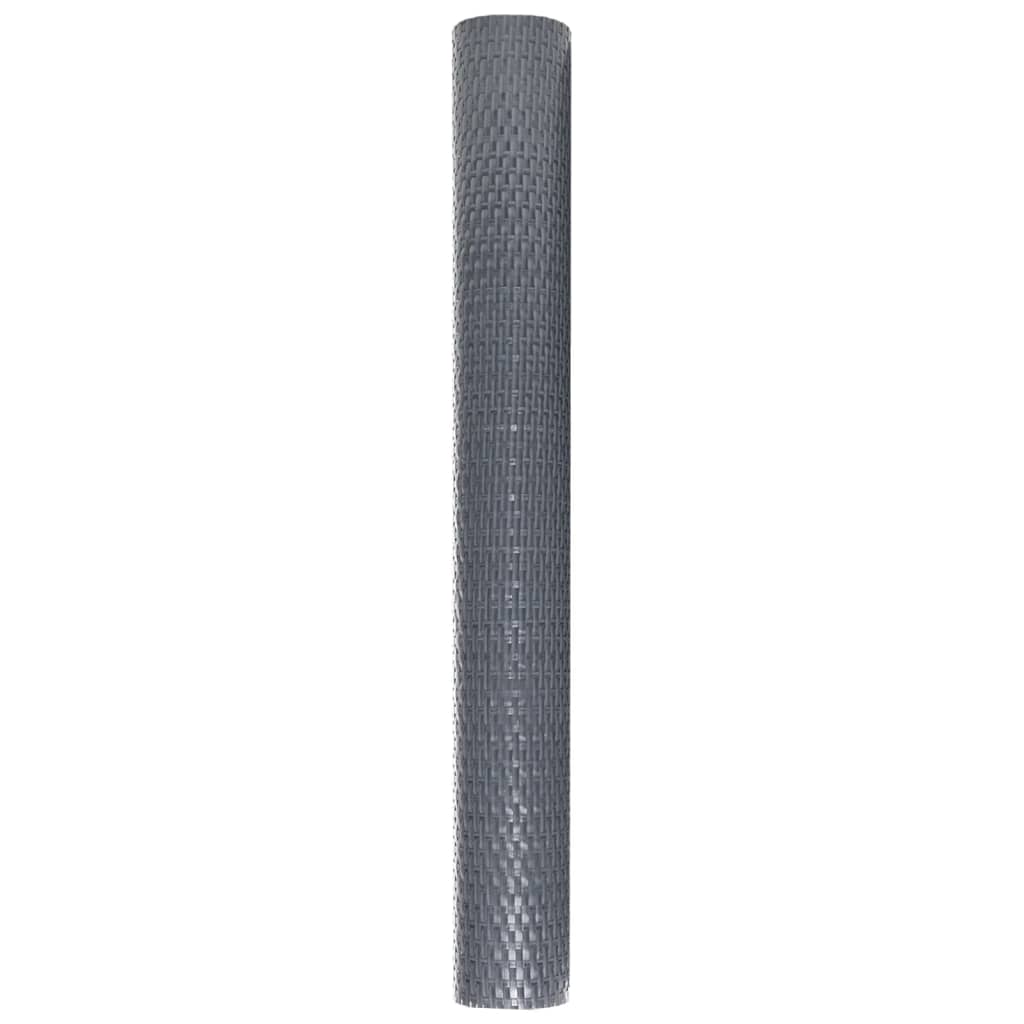 Balkon-Sichtschutz Anthrazit 1000x80 cm Poly Rattan